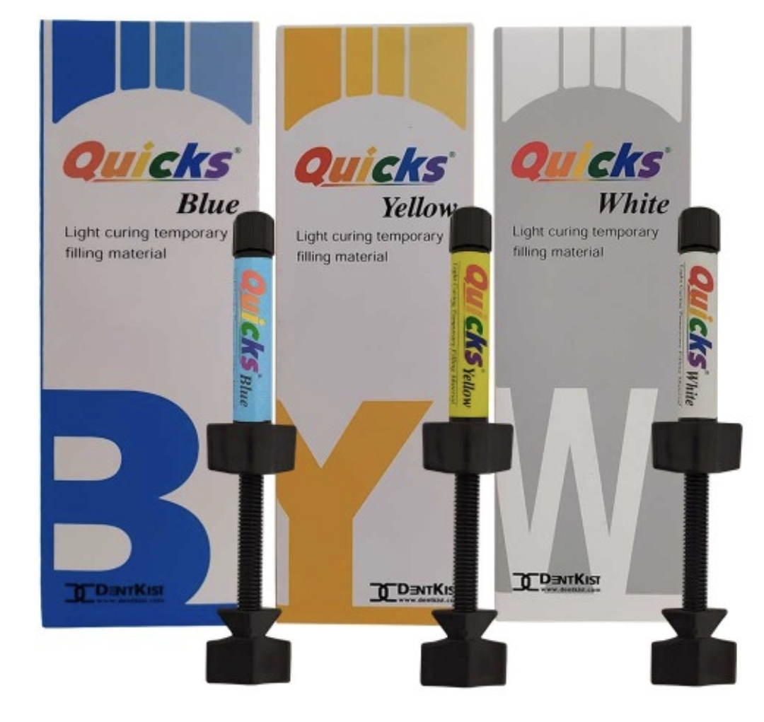 خمیر پانسمان موقت نوری 3 عددی Quicks Temporary Filling
