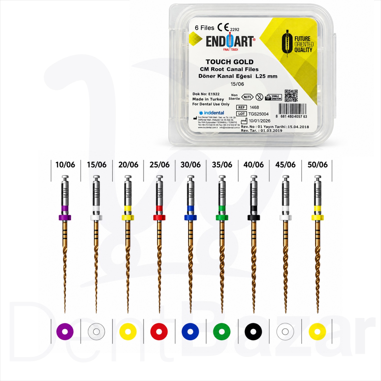فایل روتاری 6% تاچ گلد | Endo Art Touch Gold 