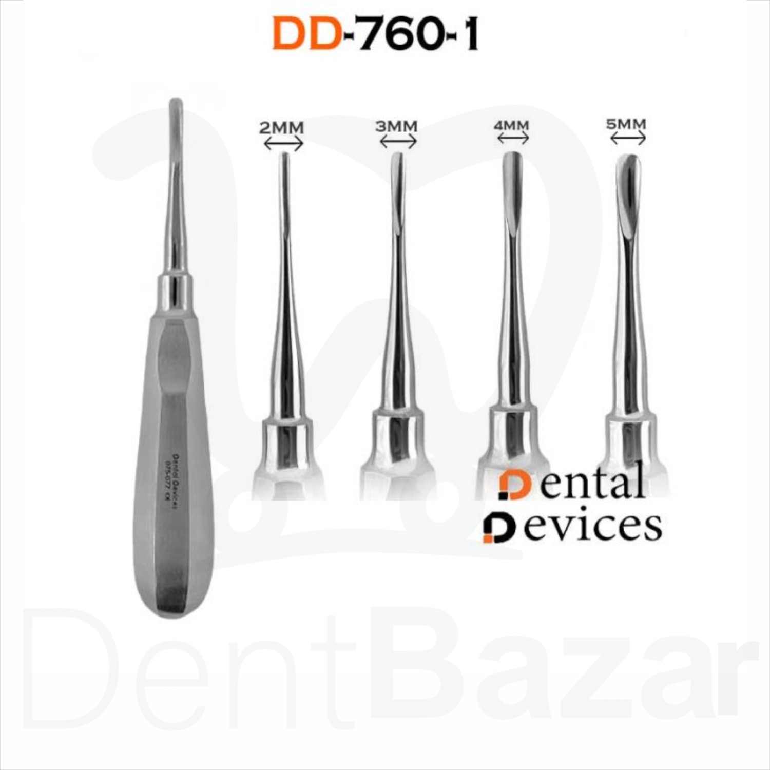 الواتور مستقیم لوکساتور دنتال دیوایس (7 سایز) | Dental Devices Elevator luxator