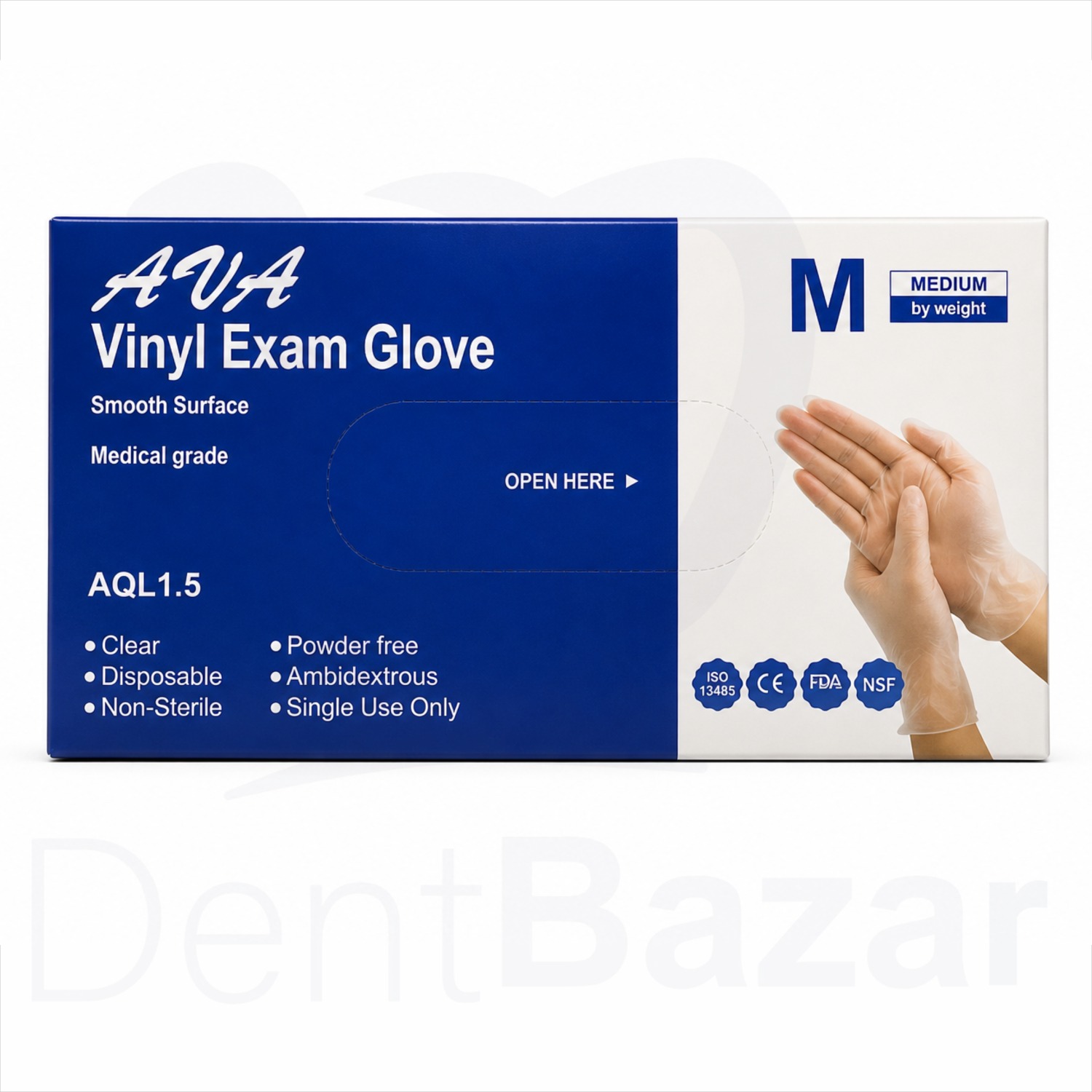 دستکش وینیل آوا (چینی) کارتن1000 عددی | Ava vinyl glove
