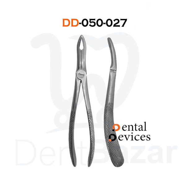 فورسپس ریشه کش بالا زاویه دار دنتال دیوایس کد027-50 | Dental Devices Upper Root Forceps  