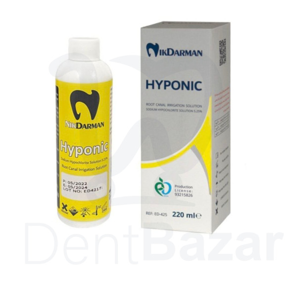 هیپوکلریت سدیم 220 میل نیک درمان | Hyponic 5.25%
