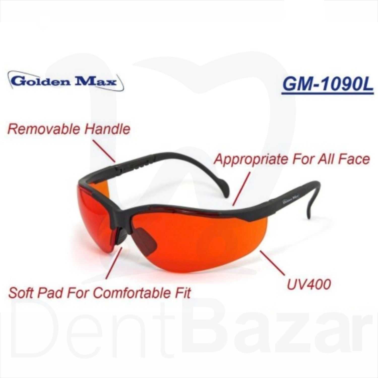 عینک محافظ اشعه Golden Max | مدل GM-1090L