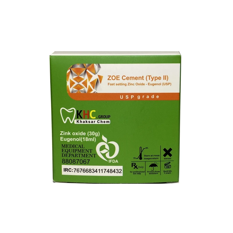 زینک اکساید اوژنول | ZOE CEMEN (Type I) KHC