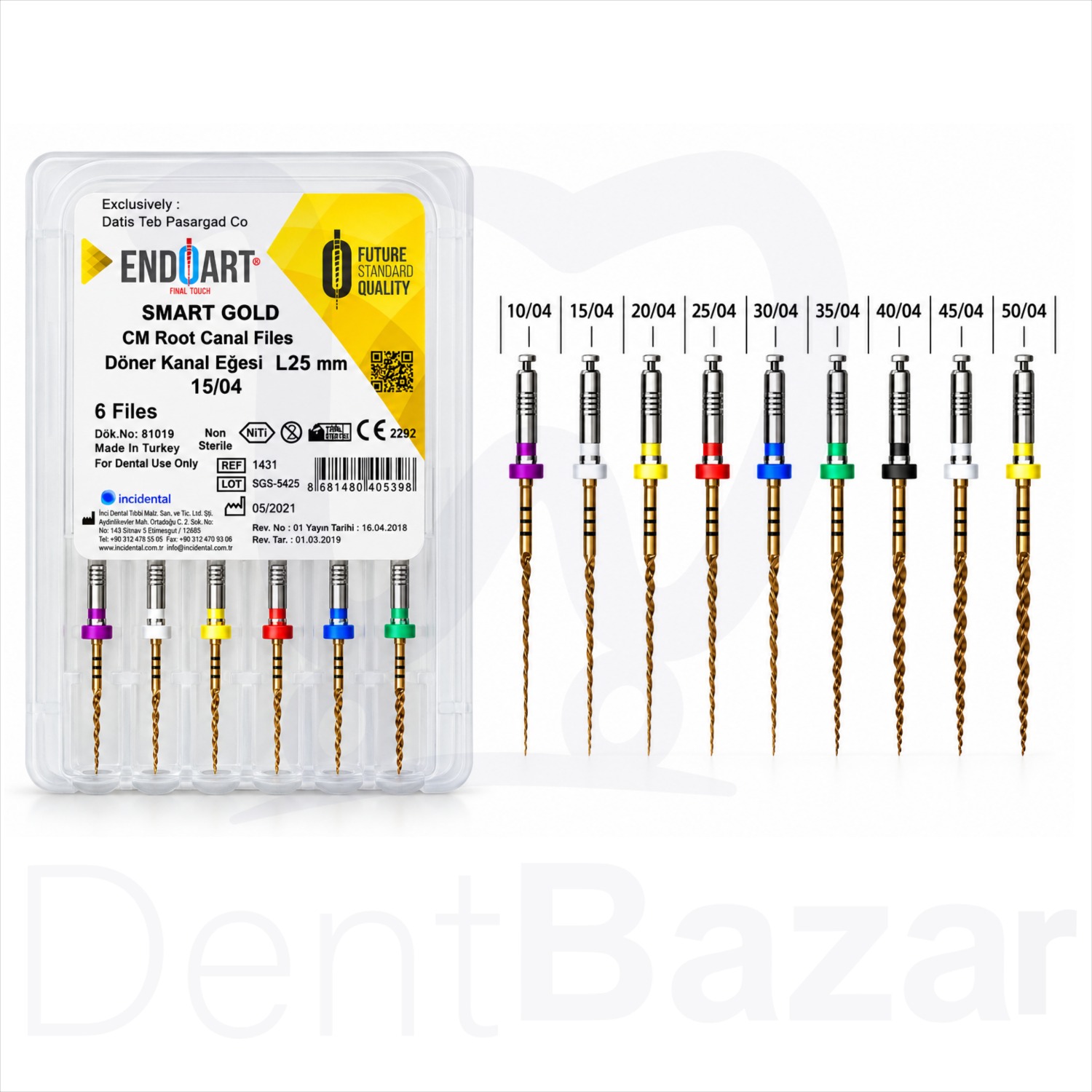 فایل روتاری 4% گلد اسمارت/ Endo art Smart Gold 