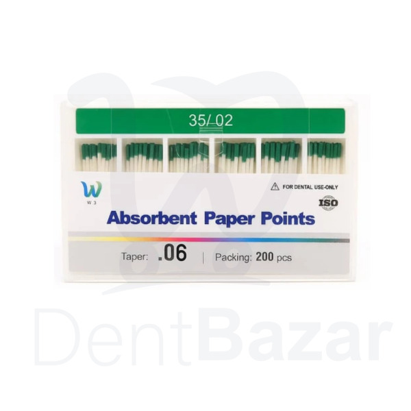 کن کاغذی 6% برند W3 Paper Points 6% Taper | W3 
