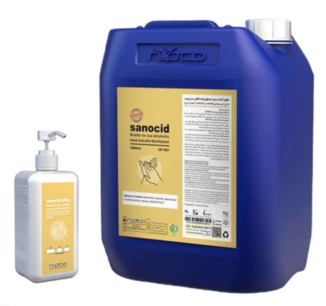 محلول ضدعفونی کننده دست سانوسید پلاس Sanocid Plus 