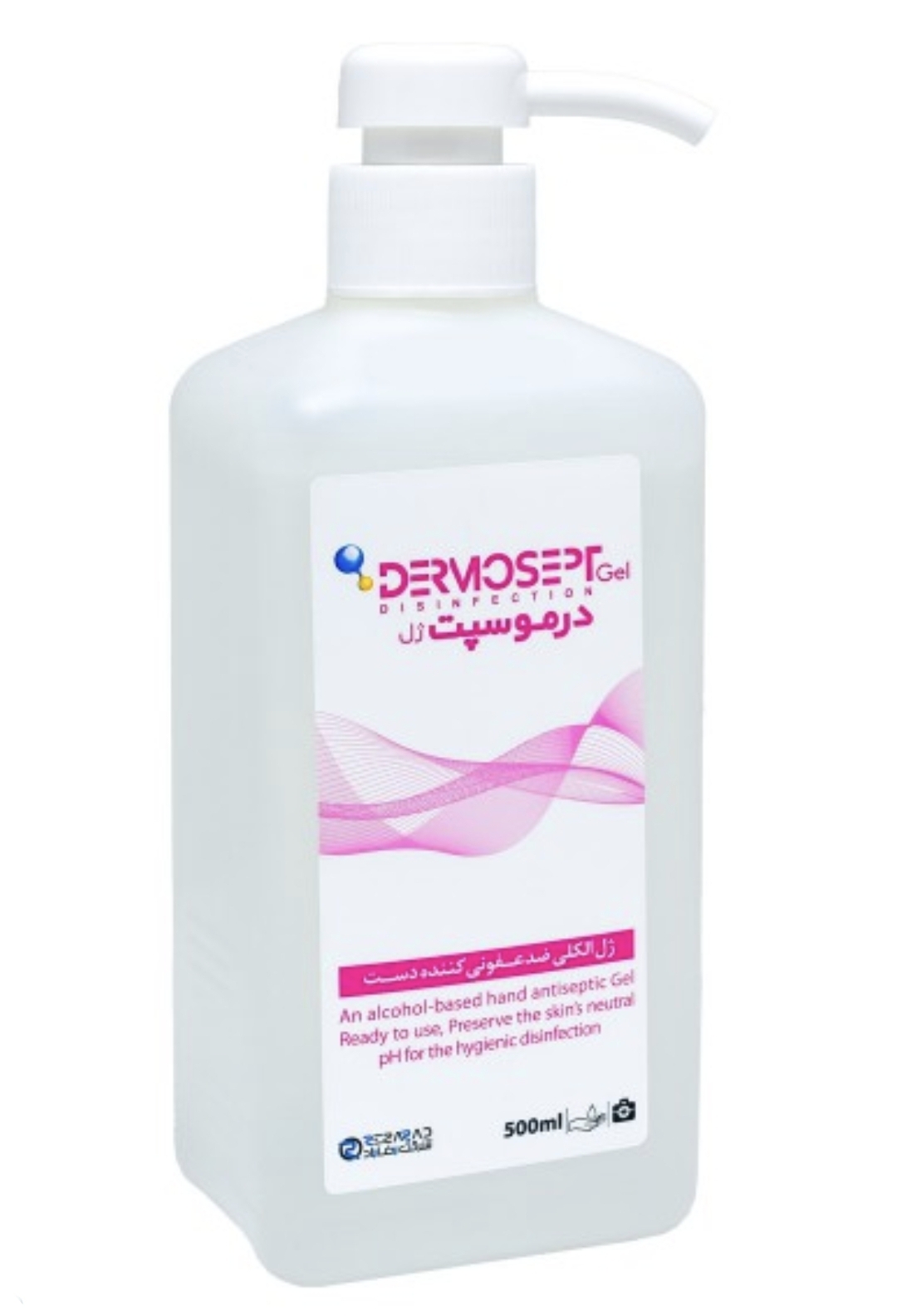 ژل ضدعفونی کننده دست 500 میلی لیتر