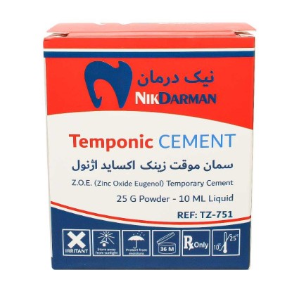 سمان موقت زینک اکساید اوژنول Temponic Cement