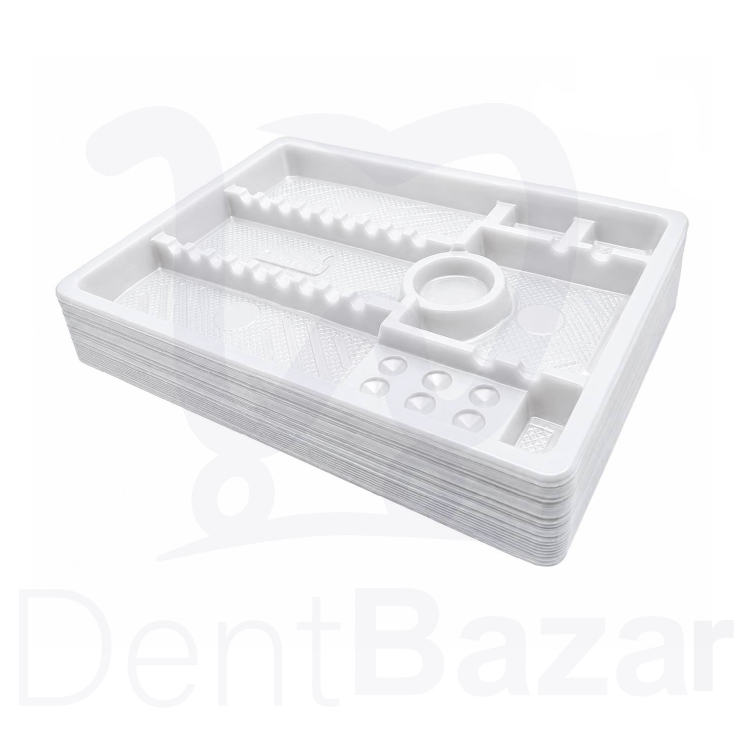 سینی 350گرمی یکبار مصرف | Disposable Thick Dental Tray SAM