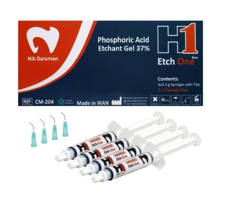 ژل اسید اچ 37 درصد چهار سرنگ / H1 Etchant Gel Kit