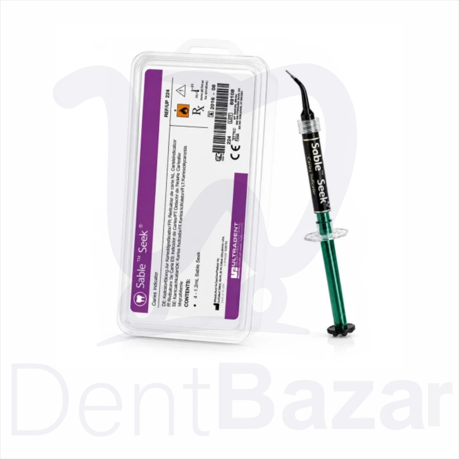 آشکارساز پوسیدگی 2 عددی اولترادنت  | Sable Seek Caries Indicator ultradent
