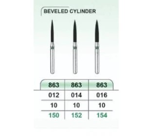 فرز الماسه تراش سبز سیلندری نوک تیز کد 863 برند K.V.H