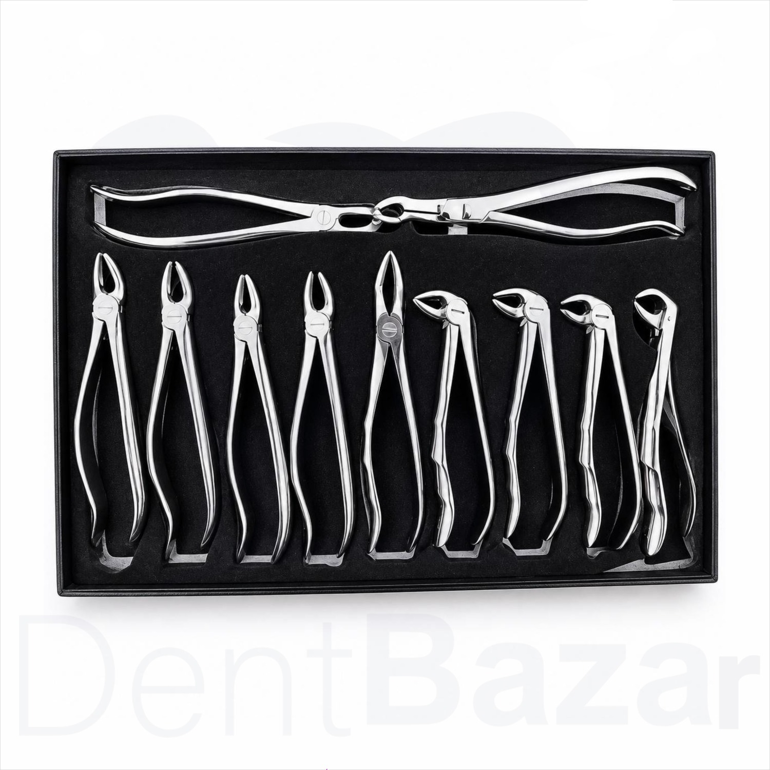 ست فورسپس بزرگسال آناتومیک 11 عددی دنتال دیوایس کد 102_50 | Dental Devices 