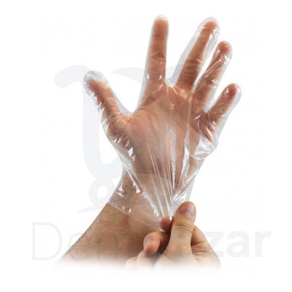 دستکش نایلونی یکبار مصرف (کارتن 10000عددی) برند صبا