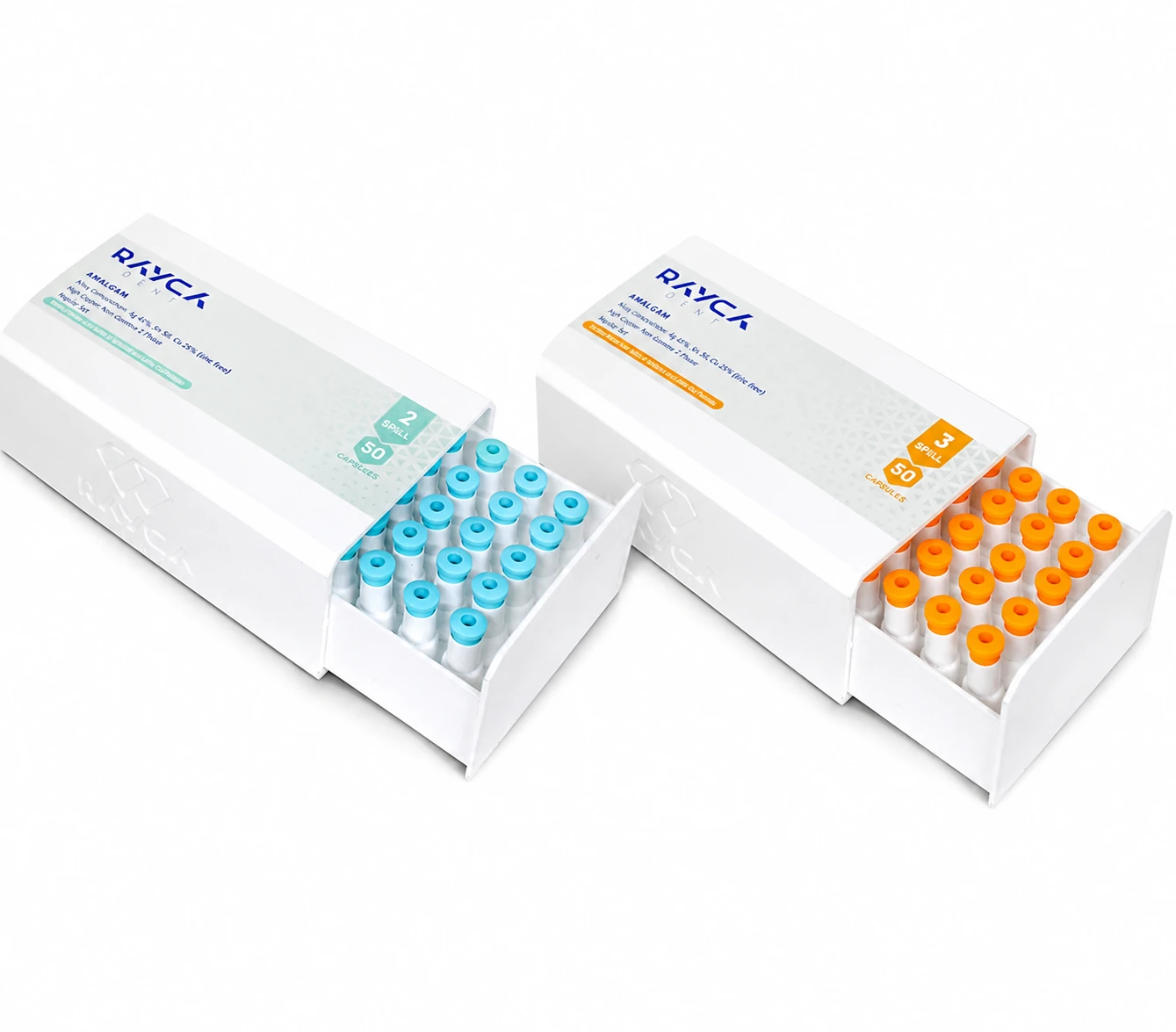 پکیج فروش آمالگام 2 واحدی و 3واحدی رایکادنت | Rayca Amalcap package  
