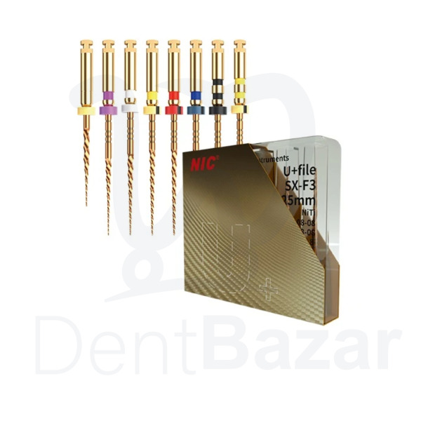 فایل روتاری 25mm گلد NIC (u gold)