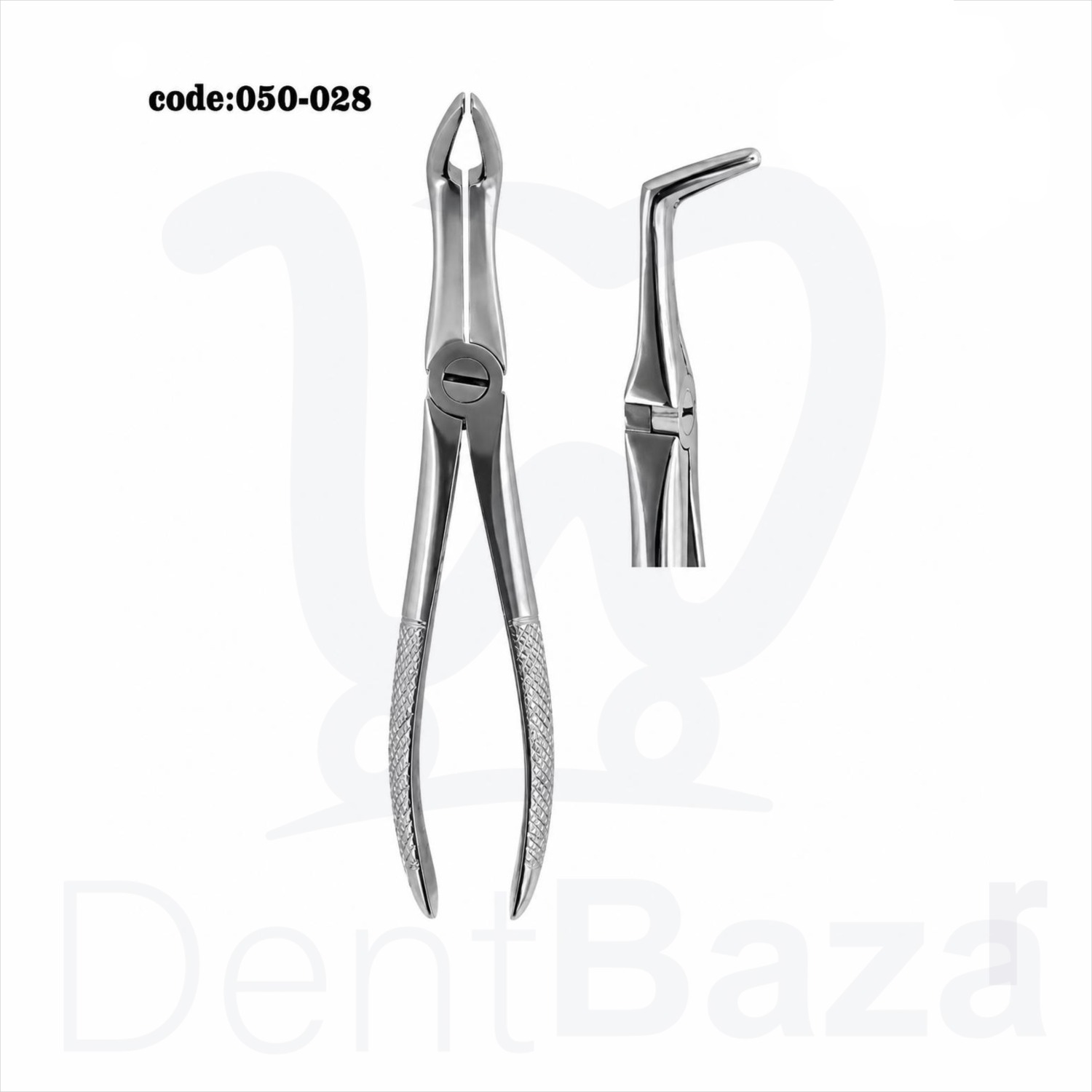 فورسپس ریشه کش پایین زاویه دار 90 درجه دنتال دیوایس کد 028_50 | Dental Devices