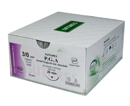 نخ بخیه ویکریل 24 عددی P.G.A Surgical Sutures