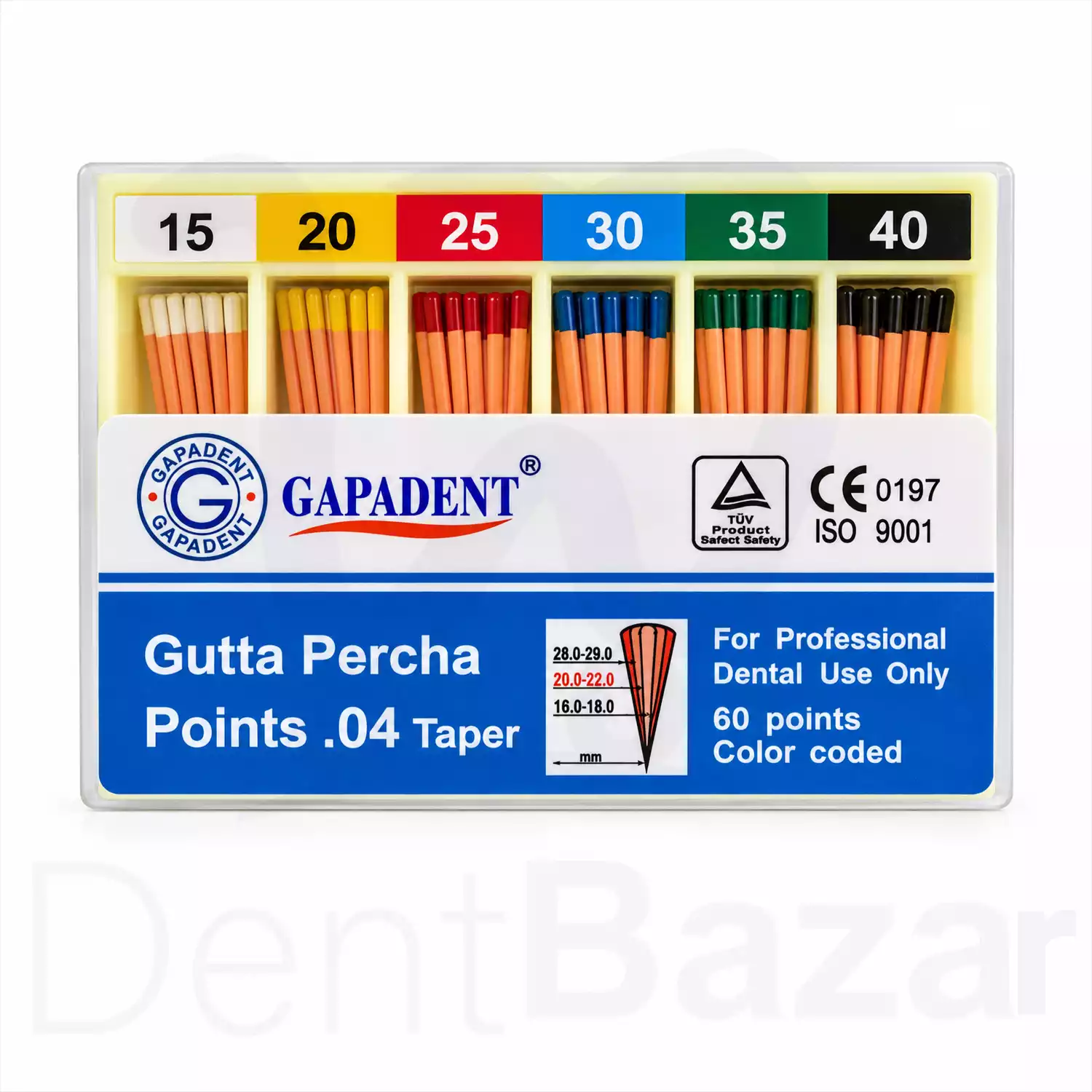 گوتا پرکا 4 درصد گاپادنت | Gapadent Gutta Percha 4%