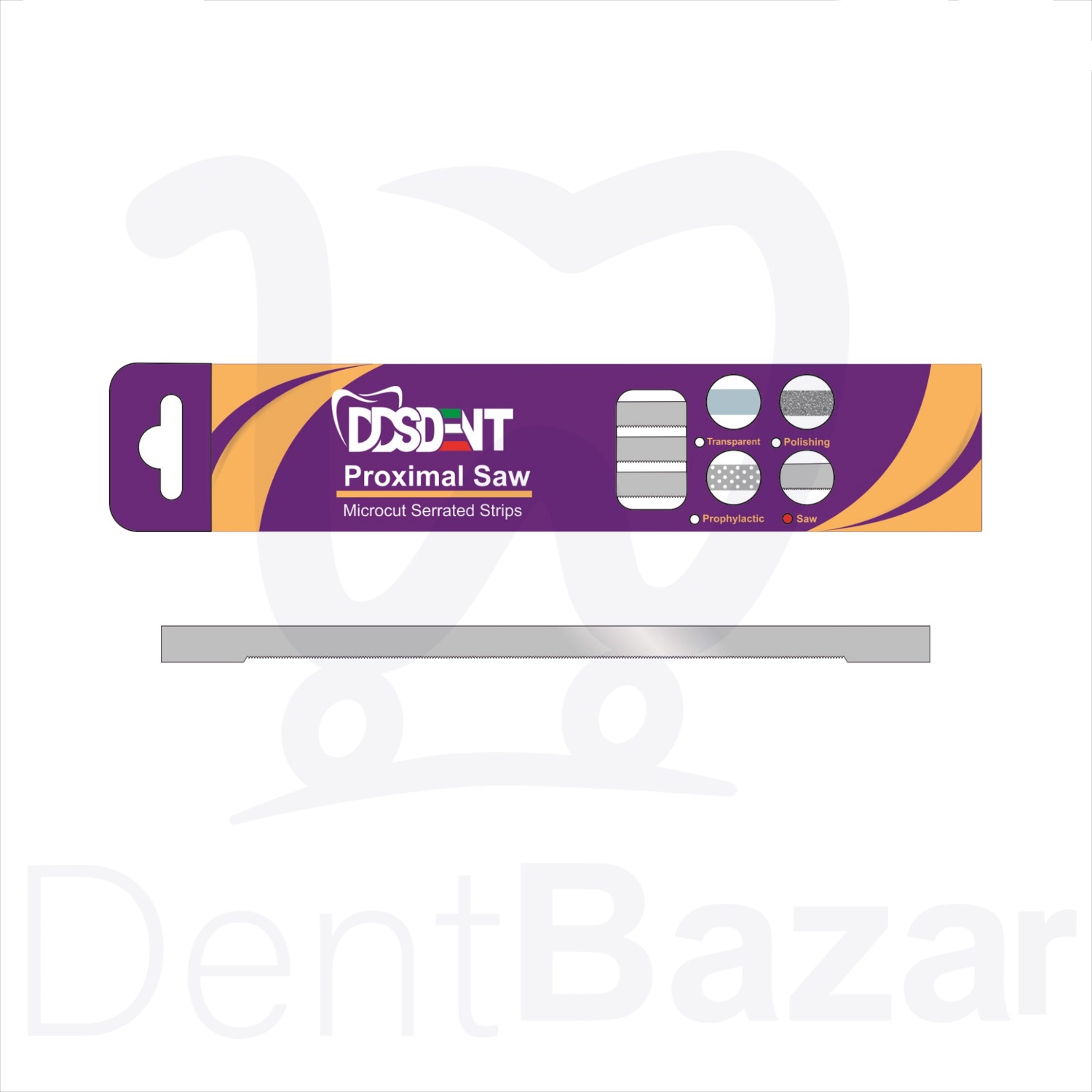 نوار اره بین دندانی بسته ۱۲ عددی | Interdental Saw Strip DDSDENT 