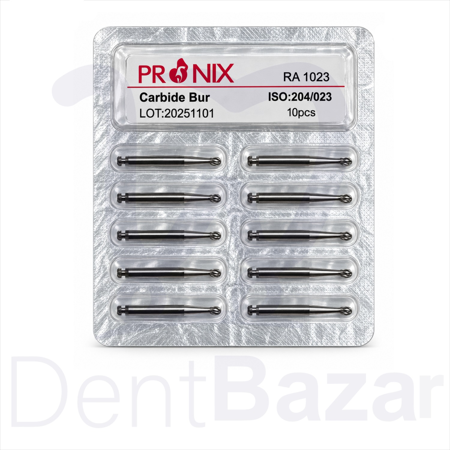 فرز آنگل کارباید پرونیکس بسته 10 عددی | PRONIX Carbide Bur