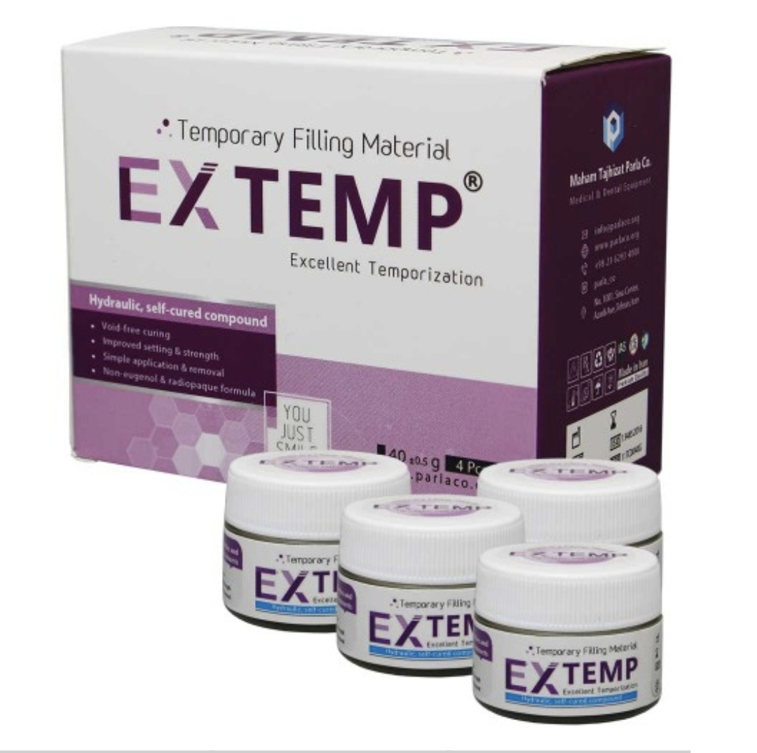 خمیر پانسمان موقت 4 عددی EXTEMP Temporary Filling