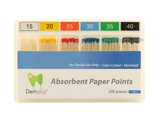 کن کاغذی 2درصد دنت پلاس-Dent plus Paper Points 
