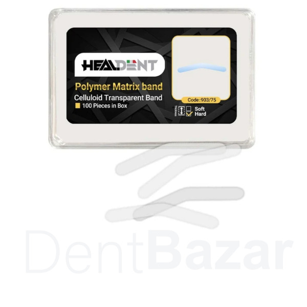 نوار ماتریکس شفاف سلولوئیدی ۱۰۰ عددی هیلدنت | Dental Celluloid Strips 