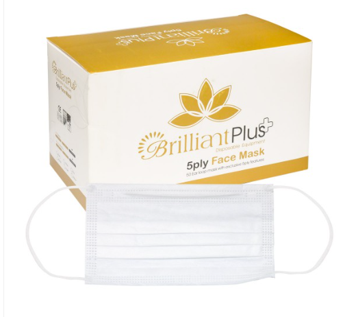ماسک پنج لایه 50 عددی Face Mask Plus